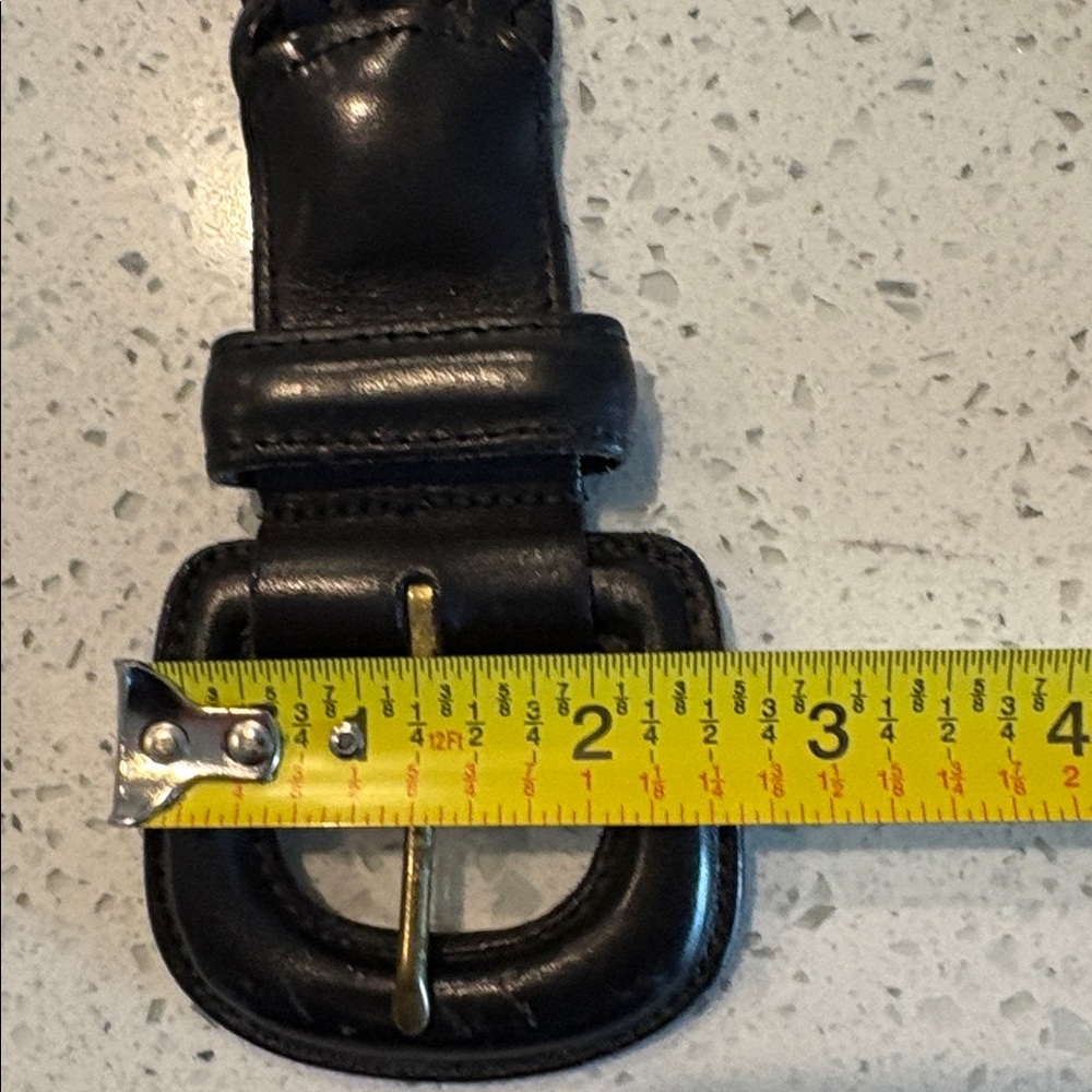 COACH Black Leather Braided Belt 3851 small - Picture 10 of 12